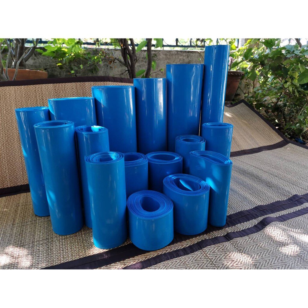 ท่อหด PVC ขนาด 210 - 550 มม ท่อหดความร้อน เทปหด สำหรับแพ๊กแบตเตอรี่ หรือห่อบรรจุภัณฑ์ ยาว 1 เมตร