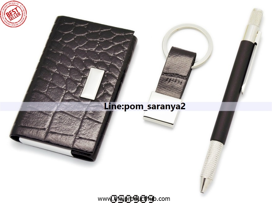 A07-012-CP-057_GiftSetเครื่องหนัง. กระเป๋าสตางค์, รับผลิตกระเป๋าสตางค์ , ขายกระเป๋าสตางค์ .ของพรีเมี่ยม,