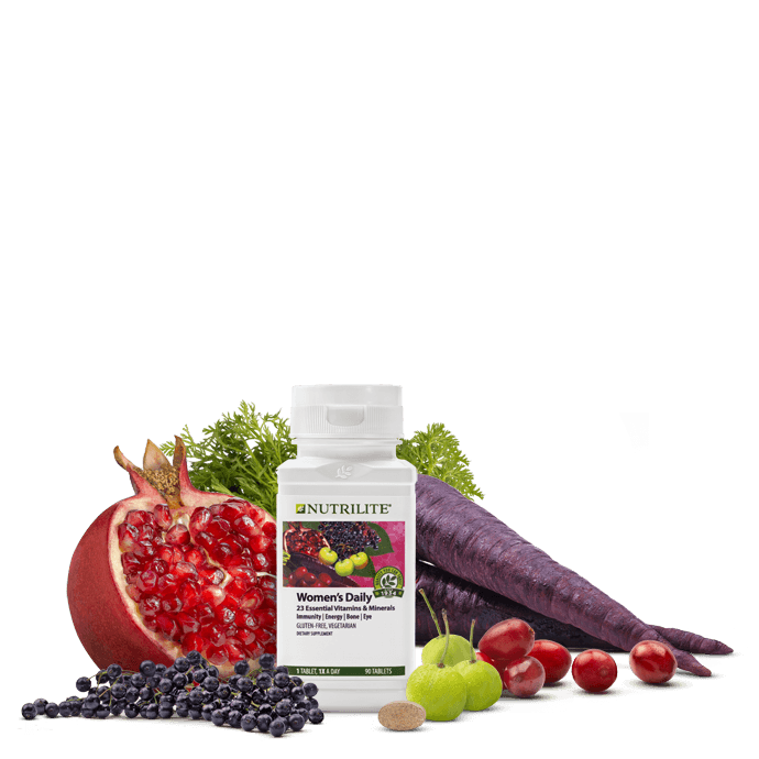 Nutrilite Women’s Daily Multivitamin Tablets วิตามินรวมสำหรับคุณผู้หญิง ขนาด 3 เดือน (90 เม็ด) ทานเพียงวันละ 1 เม็ด หลังอาหารเช้า