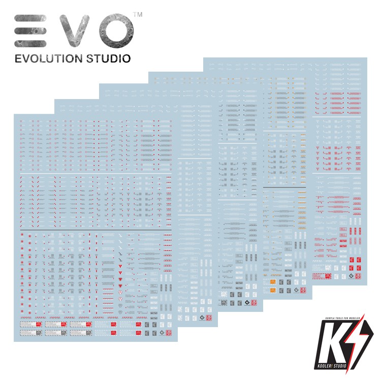 Waterdecal EVO NC05 #ดีคอลน้ำสำหรับติดกันพลา กันดั้ม Gundam พลาสติกโมเดลต่างๆ