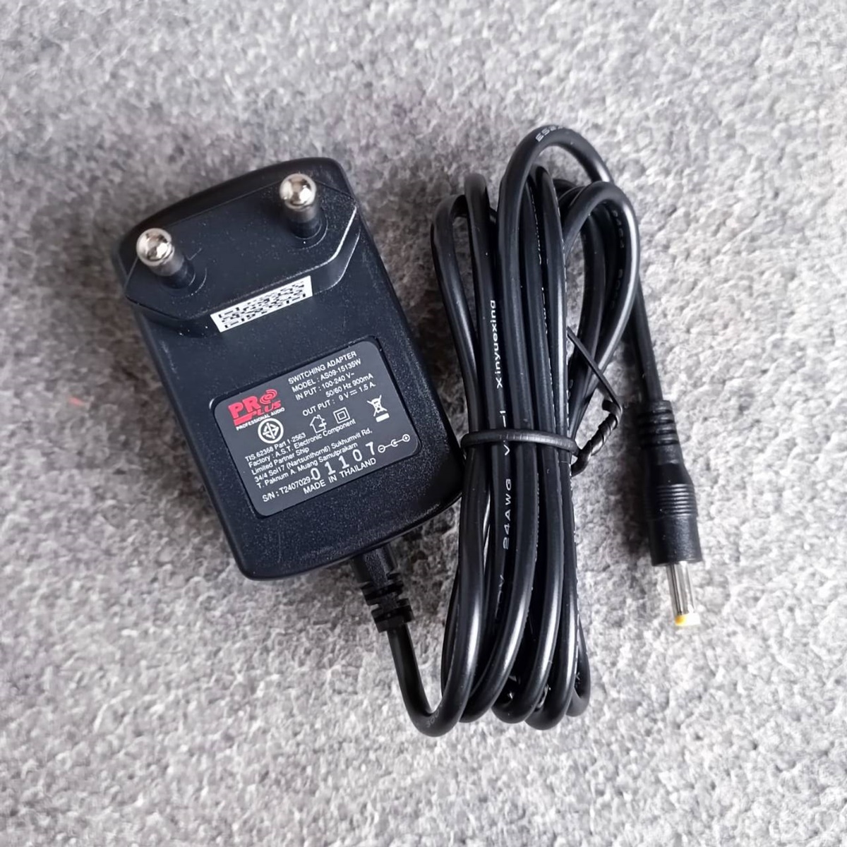 ของแท้ อะแดปเตอร์ PROPLUS ใช้กับ MPJ / XA 9V 1.5A ADAPTOR สายชาร์จ ตู้ลำโพง PRO PLUS เอไอ-ไพศาล