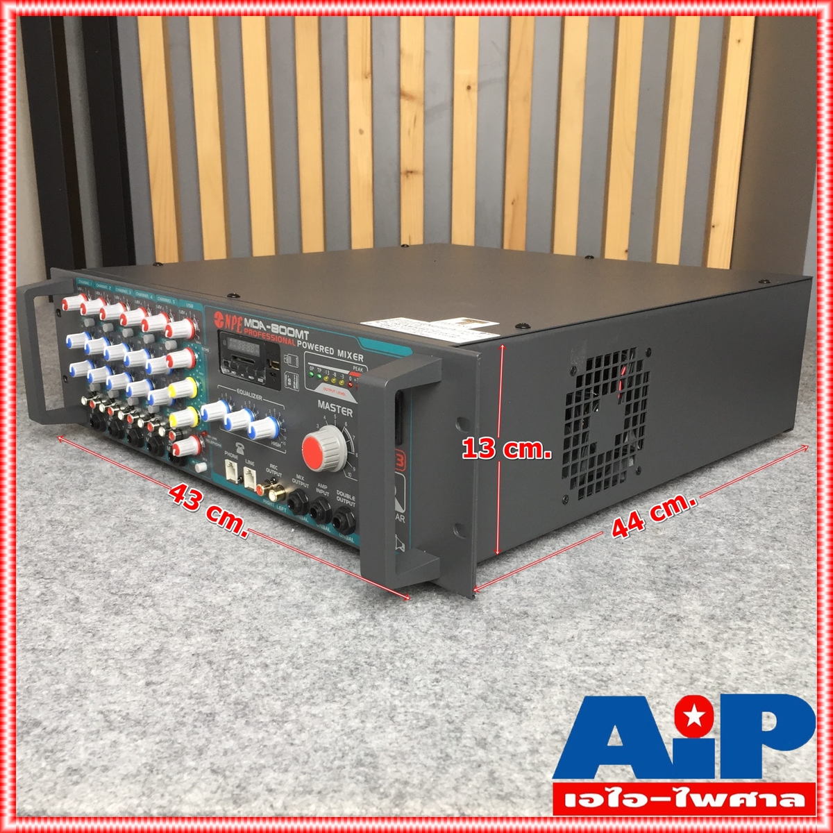 NPE MDA-800MT POWERMIXER+LINE+USB พาวเวอร์มิกเซอร์ เครื่องขยายเสียง กำลังขับ 500W MDA 800MT MDA800MT เอไอ-ไพศาล