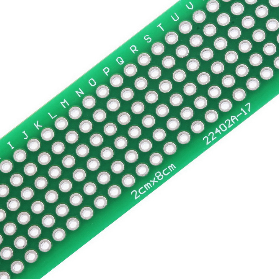 2x8 cm แผ่นปริ๊นอเนกประสงค์ Double Side Prototype PCB diy Universal Printed Circuit Board (PCB)