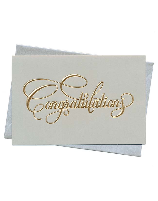 การ์ดแสดงความยินดี Congratulations