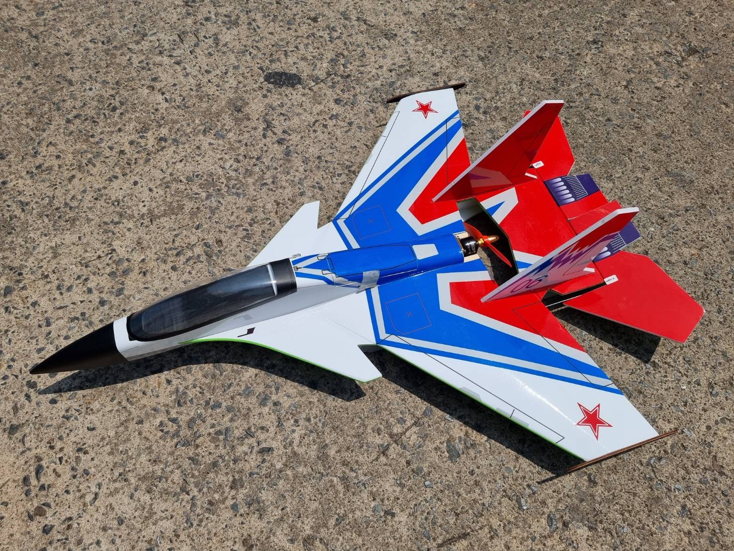 เครื่องบินโฟม+ไม้ Su-30 ปีก65เซน