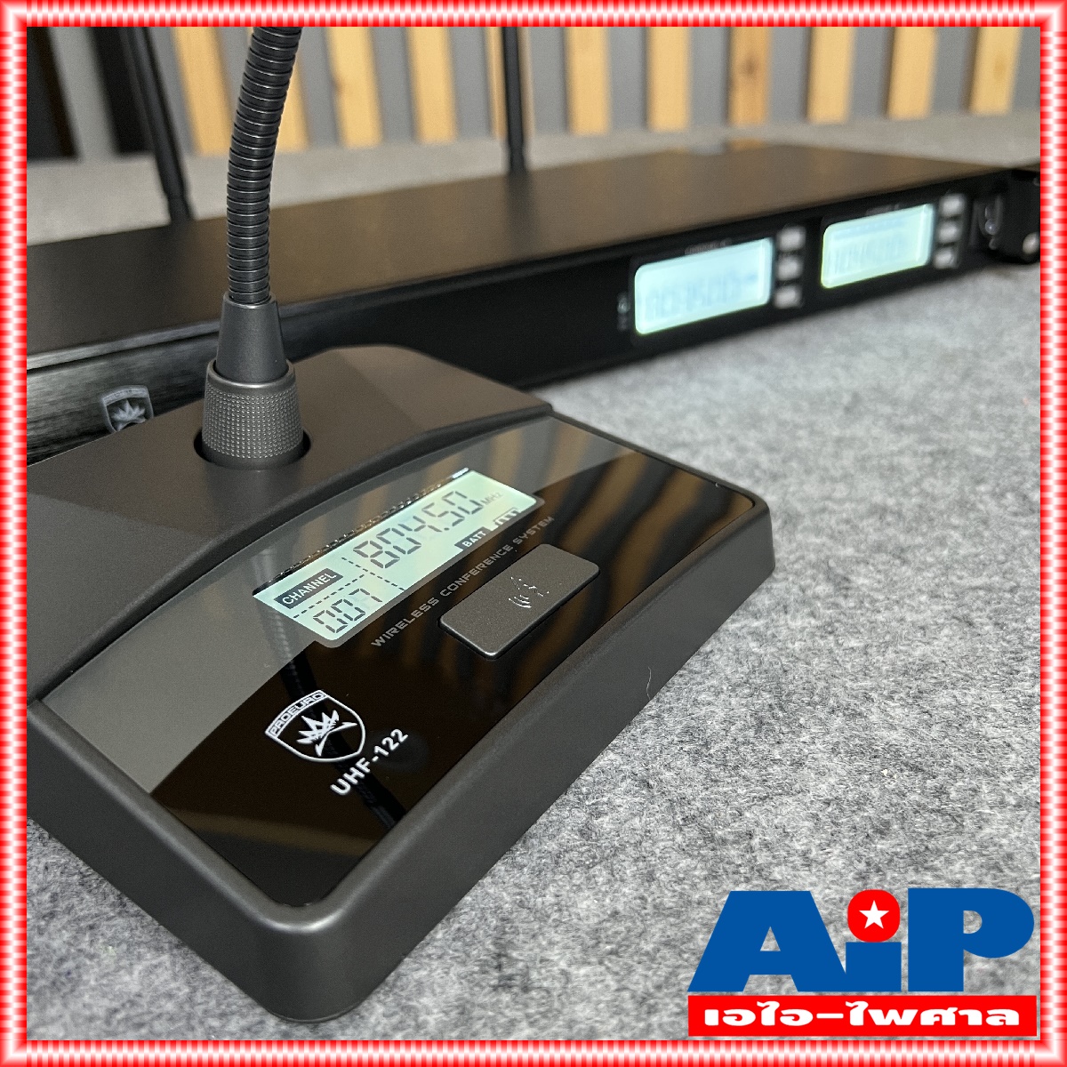 PROEUROTECH UHF122 ไมค์ลอยตั้งโต๊ะ2ตัว ก้านยาว60CM UHF 122 UHF-122 ไมค์ประชุม ชุดประชุมไร้สาย ไมค์ประชุมไร้สาย ความถี่ใหม่ กสทช เอไอ-ไพศาล