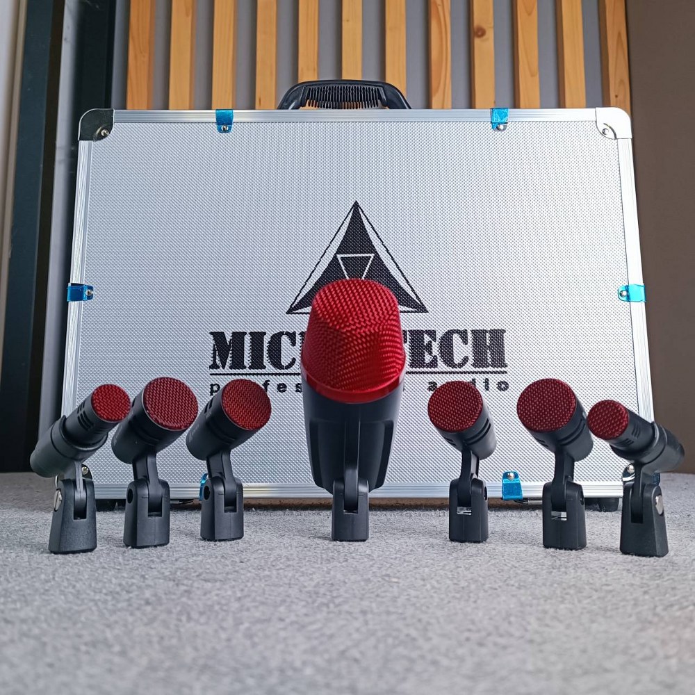 MICROTECH e600 ชุดไมค์กลอง e-600 e 600 ไมค์กลอง7ชิ้น ชุดไมค์สำหรับจ่อกลองชุด ชุดไมค์7ตัว ไมค์ชุด MIC Professional 7-Piece Drum Microphone เอไอ-ไพศาล