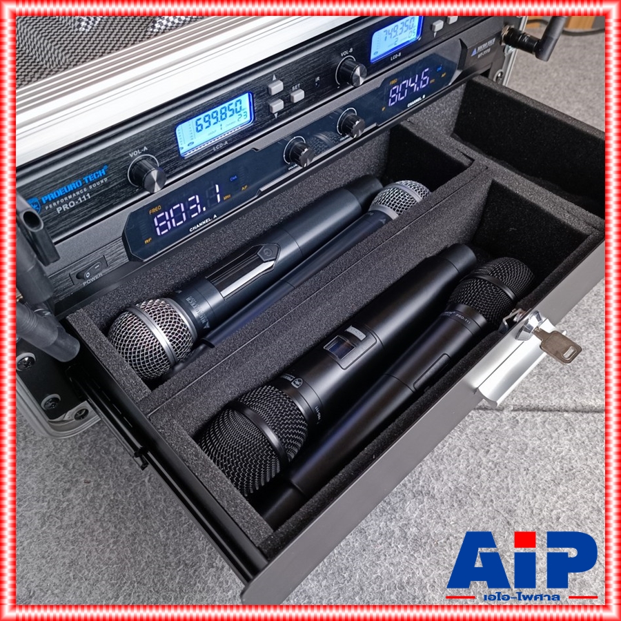 กล่อง RACK ABS 4USD KEVLAR ใส่ไมค์ลอย ลึก9นิ้ว พร้อม ลิ้นชักใส่ไมค์ กล่องใส่อุปกรณ์เครื่องเสียง rack แร็ค กล่องใส่เครื่องเสียง กล่องใส่ไมค์ลอย ABS4U เอไอ-ไพศาล