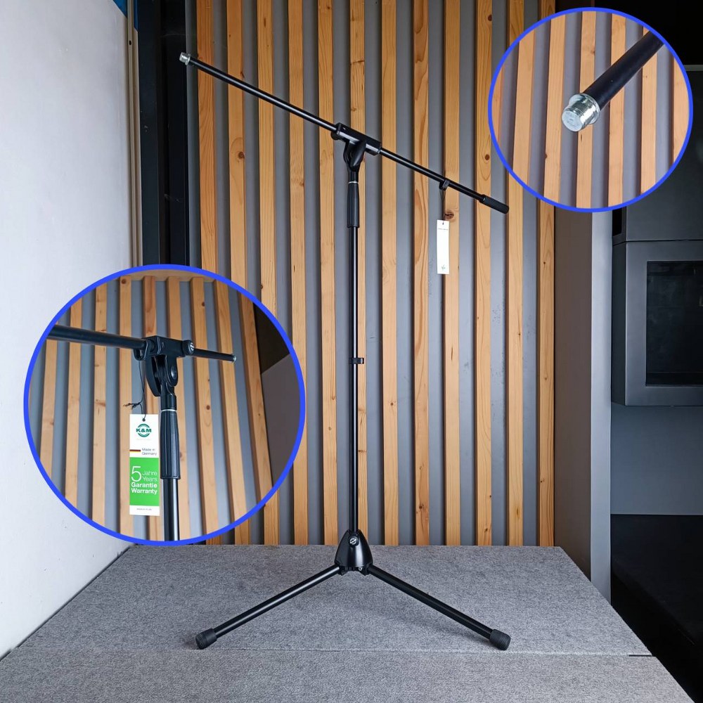 K&M 21070-500-55 ขาตั้งไมค์ตั้งพื้นบูม ขาตั้งไมโครโฟน ขาไมค์บูม Microphone Stand 21070 500 55 2107050055 เอไอ-ไพศาล