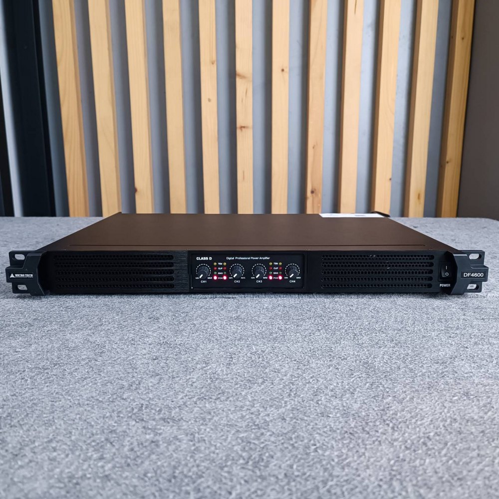 MICROTECH DF-4600 poweramp 4CH เพาเวอร์แอมป์ กำลังวัตต์ 600W ที่ 8โอห์ม / 950W ที่ 4โอห์ม MICRO TECH DF 4600 DF4600 เอไอ-ไพศาล