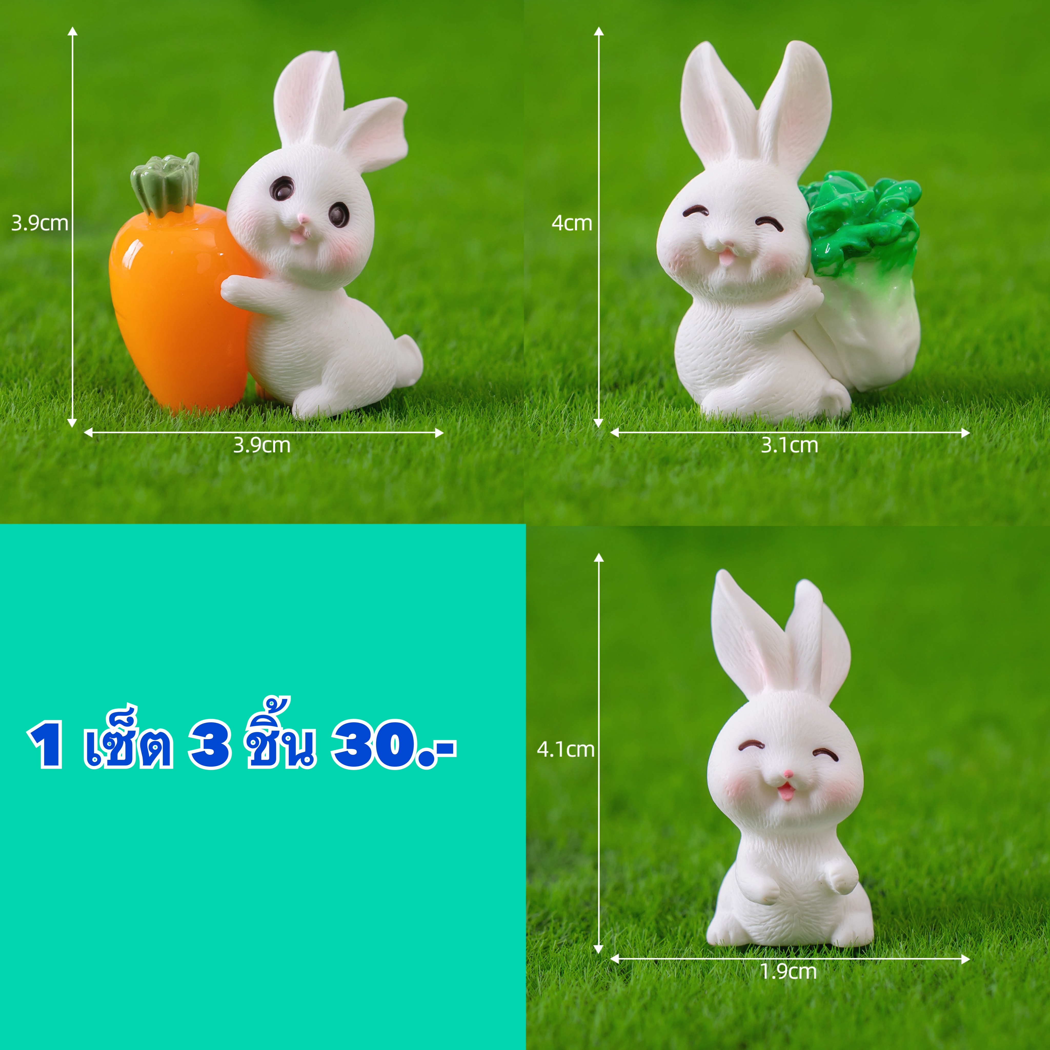 กระต่าย 3 ชิ้น