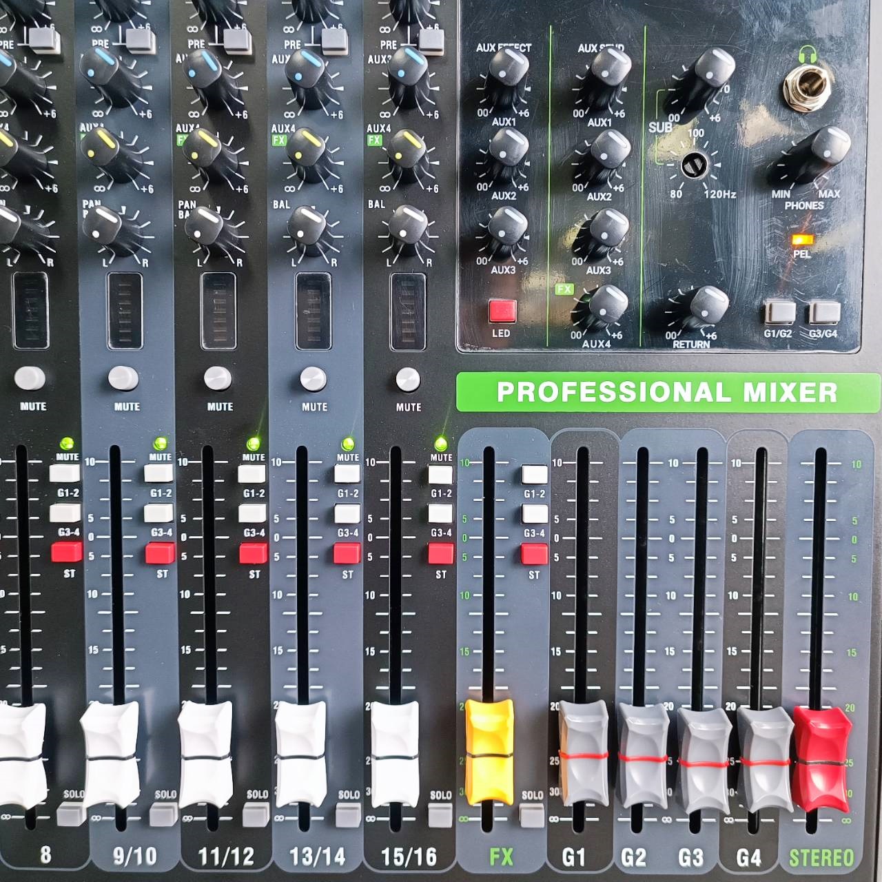 PROEUROTECH 3D-16FX MIXER อนาล็อกมิกเซอร์ ช่องเสียบไมค์ 16 ช่อง 2 Aux มอนิเตอร์ 3D16FX 3D 16FX เอไอ-ไพศาล