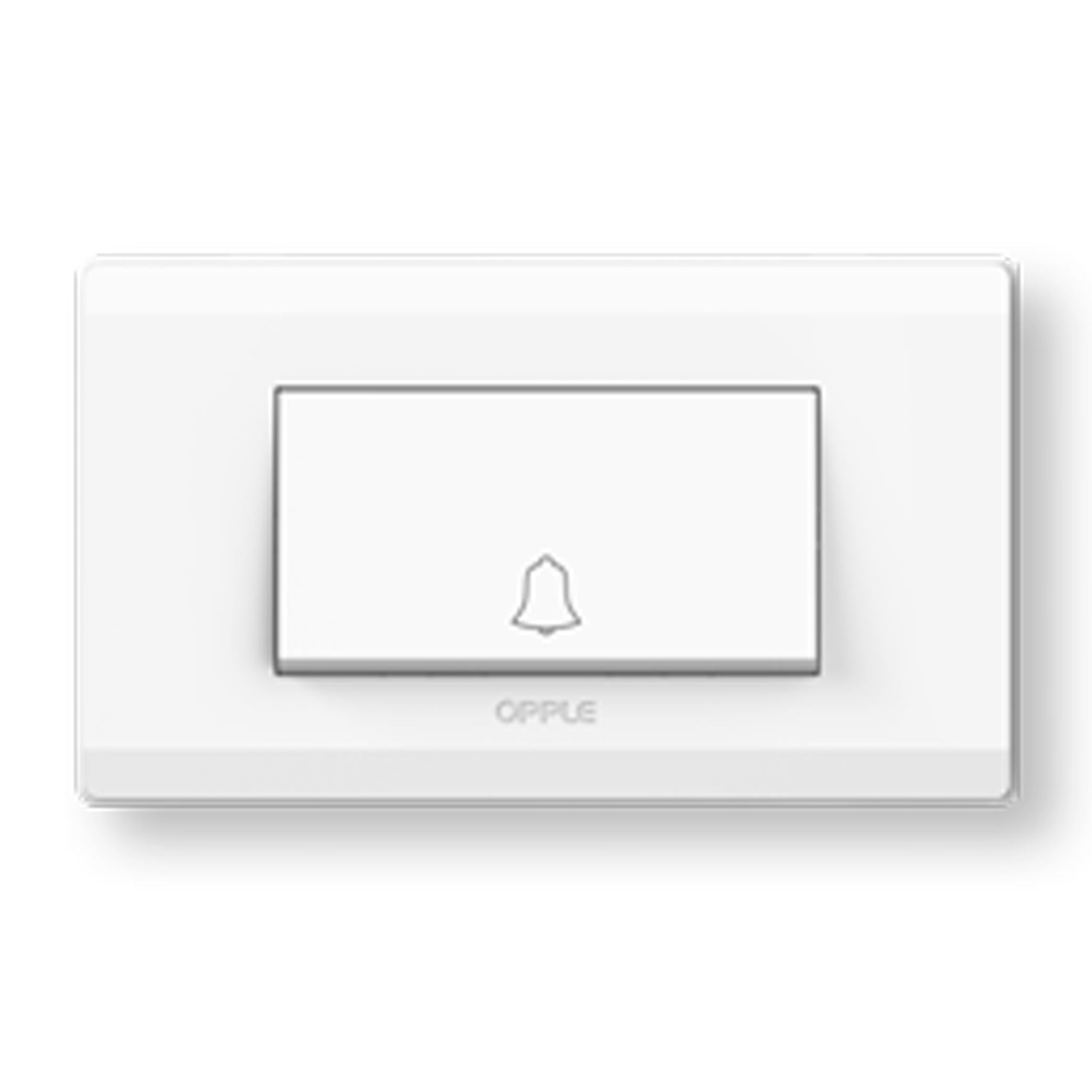 F018401A ชุด สวิทช์กระดิ่ง ขนาด 3 ช่อง สีขาว OPPLE F018401A