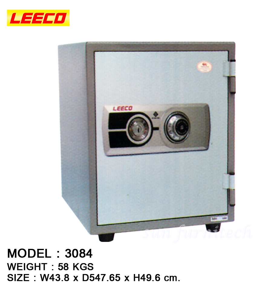 ตู้เซฟนิรภัย 1 กุญแจ 1 รหัส นำ้หนัก 58 kgs. ลีโก้ LEECO รุ่น 3084