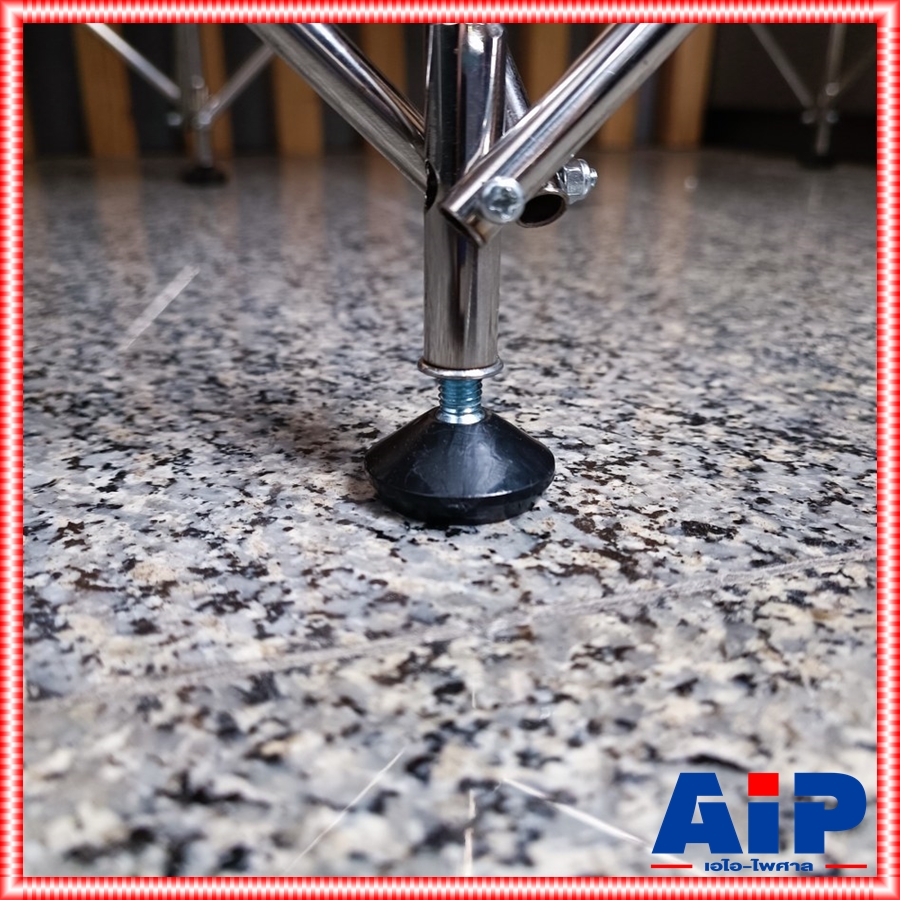 โต๊ะวางขาสแตนเลสx-01V2 60x60 สูง40เซนติเมตร สีเทา (ขาสามารถพับเก็บได้) โต๊ะอเนกประสงค์ โต๊ะวางมิกซ์ ชั้นวางเครื่องเสียง