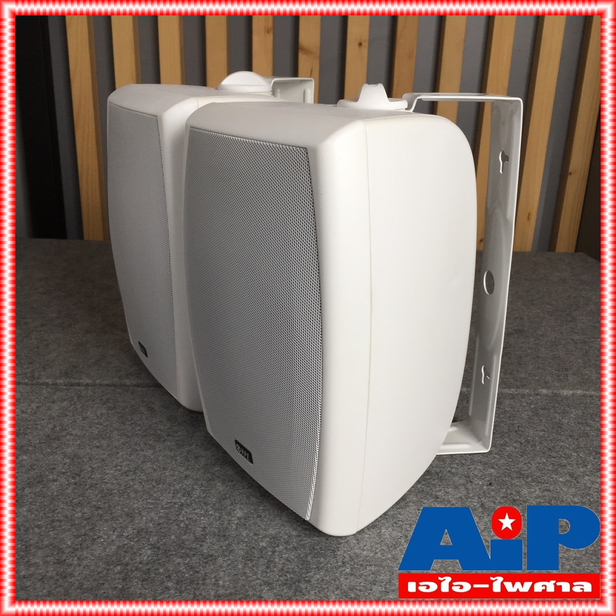 1คู่ สีขาว NPE NP602 ตู้ลำโพง ติดผนัง ตู้ลำโพงแขวน NP 602 NP-602 6นิ้ว ติดผนัง เอไอ-ไพศาล