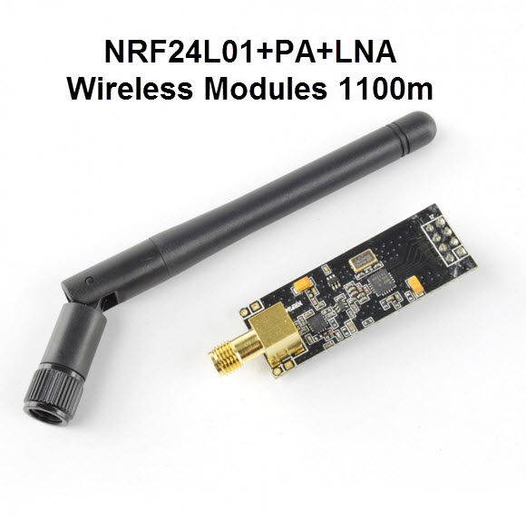 1100-meter long-distance NRF24L01+PA+LNA wireless modules (with antenna)