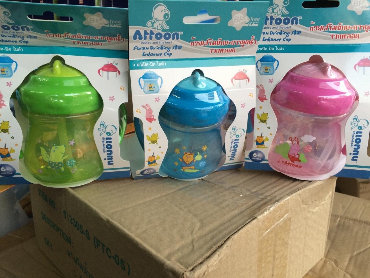 111102 ของใช้เด็กแก้วน้ำหัดดื่ม attoon แก้วเด็ก ใบละ