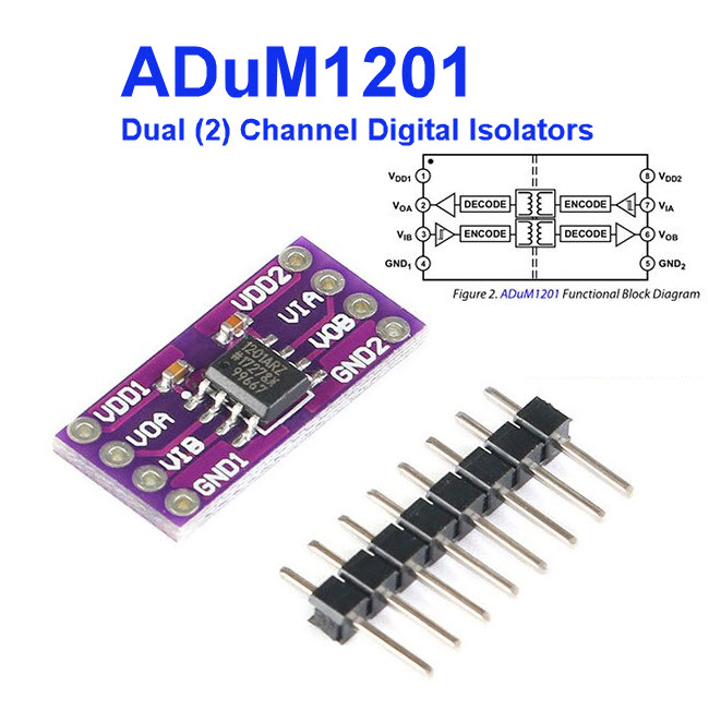ADUM1201 DUAL-CHANNEL DIGITAL ISOLATORS ADUM1201 module