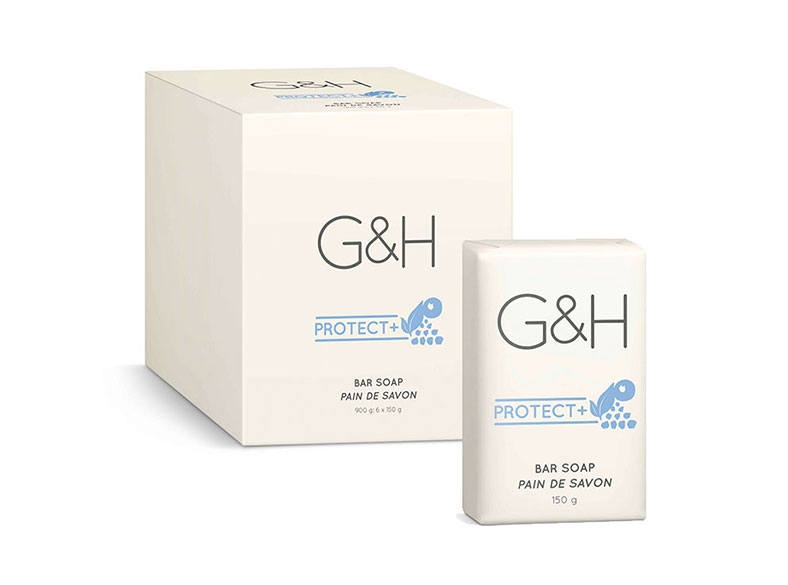 G&H PROTECT 6 in 1 Soap (150g) ที่ทำจากไขมันพืช ล้างออกง่าย รุ่นใหม่มาแทนรุ่นเดิม กลิ่นหอมแบบดอกไม้ 6 x 150g bars