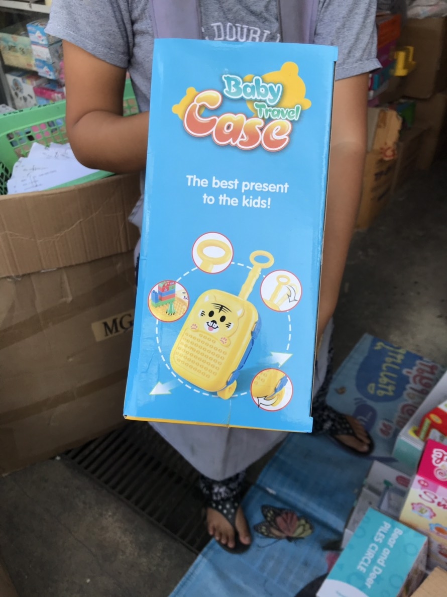 HC-138K-5 ของเล่นบล็อกตัวต่อกระเป๋าล้อลาก