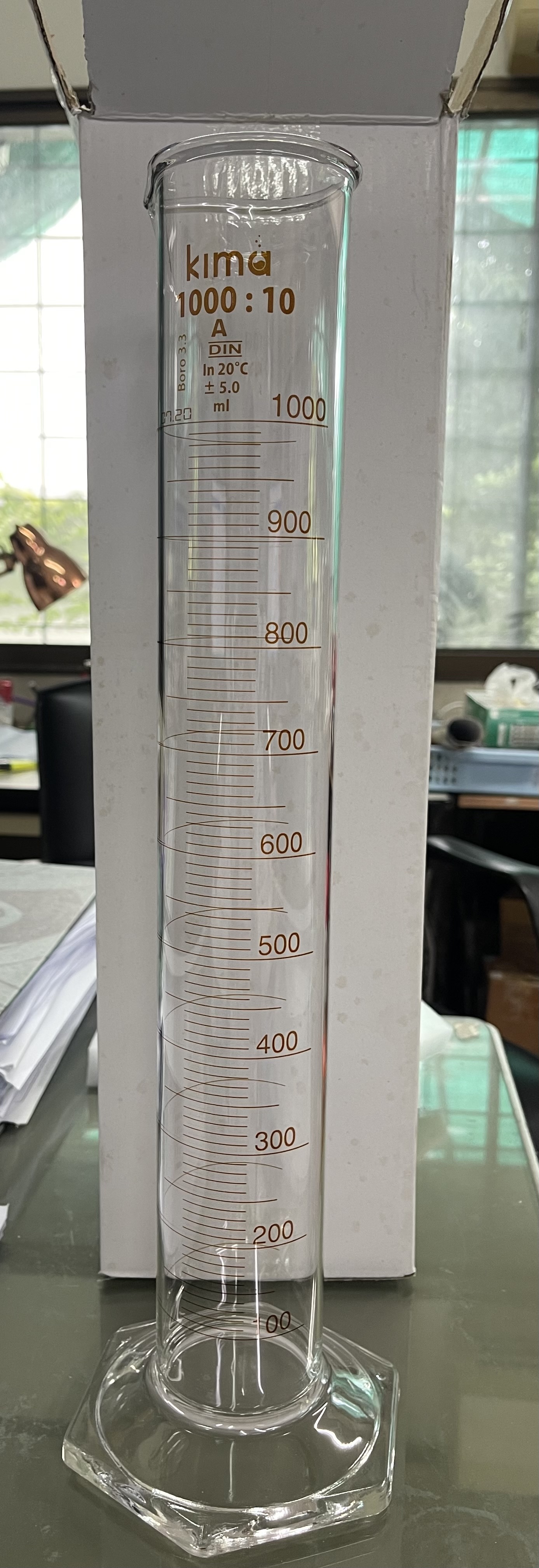 กระบอกตวง ชนิดแก้ว Cylinder Glass Class A ขนาด 5 ml -2000 ml