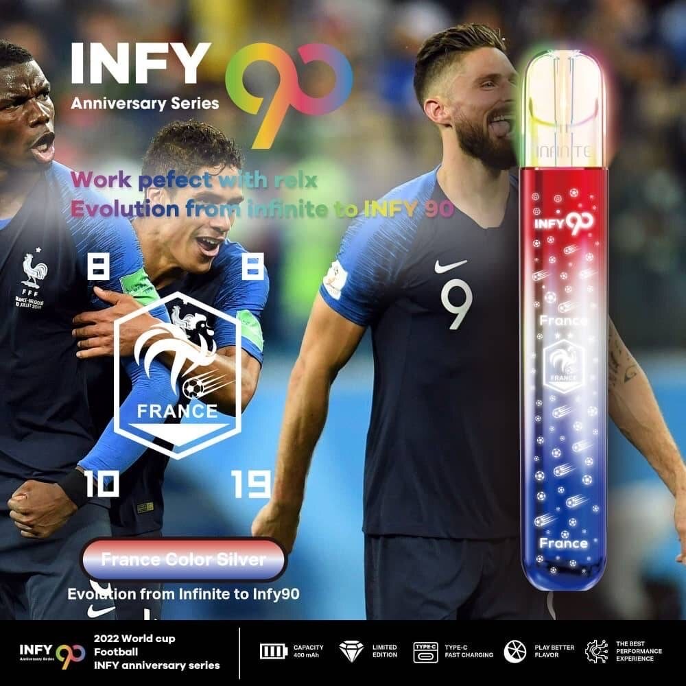 📌โปรโมชั่น Infy90 World Cup Qatar2022 Limited เครื่องเปล่าพร้อมสายชาร์จ 400mAh