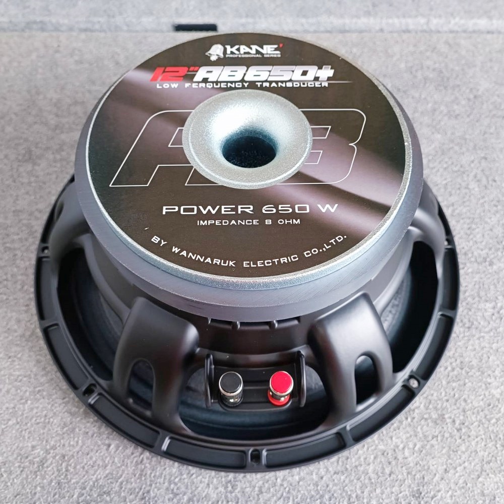 KANE 12AB650+ รุ่น PLUS ลำโพง12" 8โอห์ม ดอกลำโพง 12 นิ้ว โครงหล่อเหล็ก 600 วัตต์ ดอกลำโพงเสียงกลาง-แหลม 12-AB-650+ 12 AB 650+ เอไอ-ไพศาล