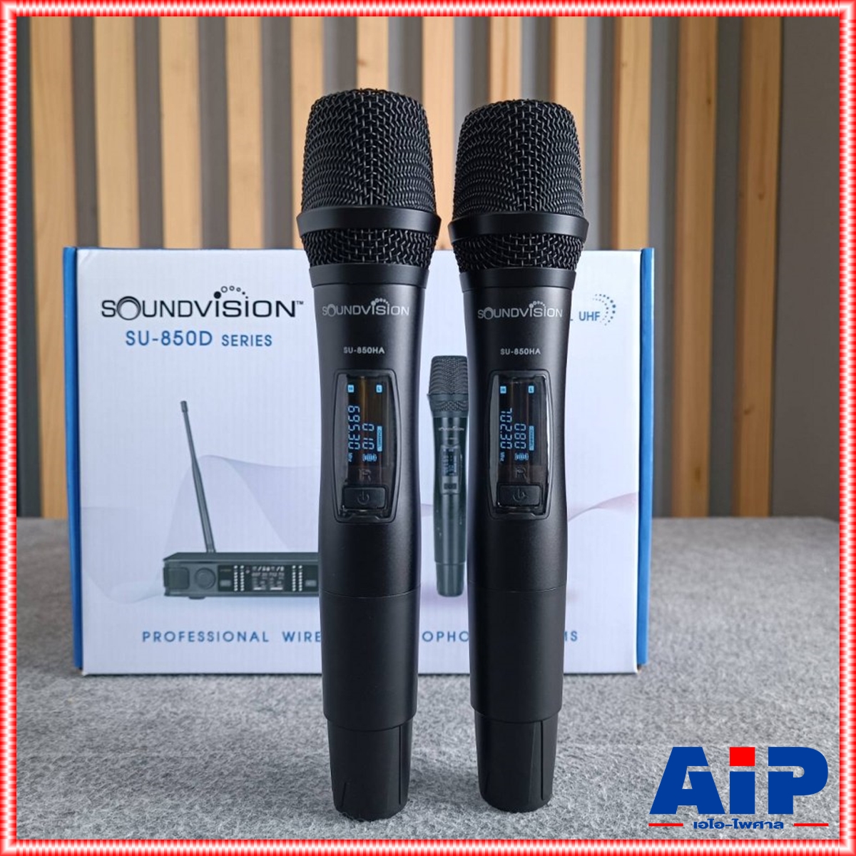 SOUNDVISION SU-850DA/HT ไมค์ลอยคู่ ชุดไมค์ลอย ดิจิตอล มือถือคู่ ย่าน UHF SU-850DA SU850DA SU850 DA SU 850 DA เอไอ-ไพศาล +++