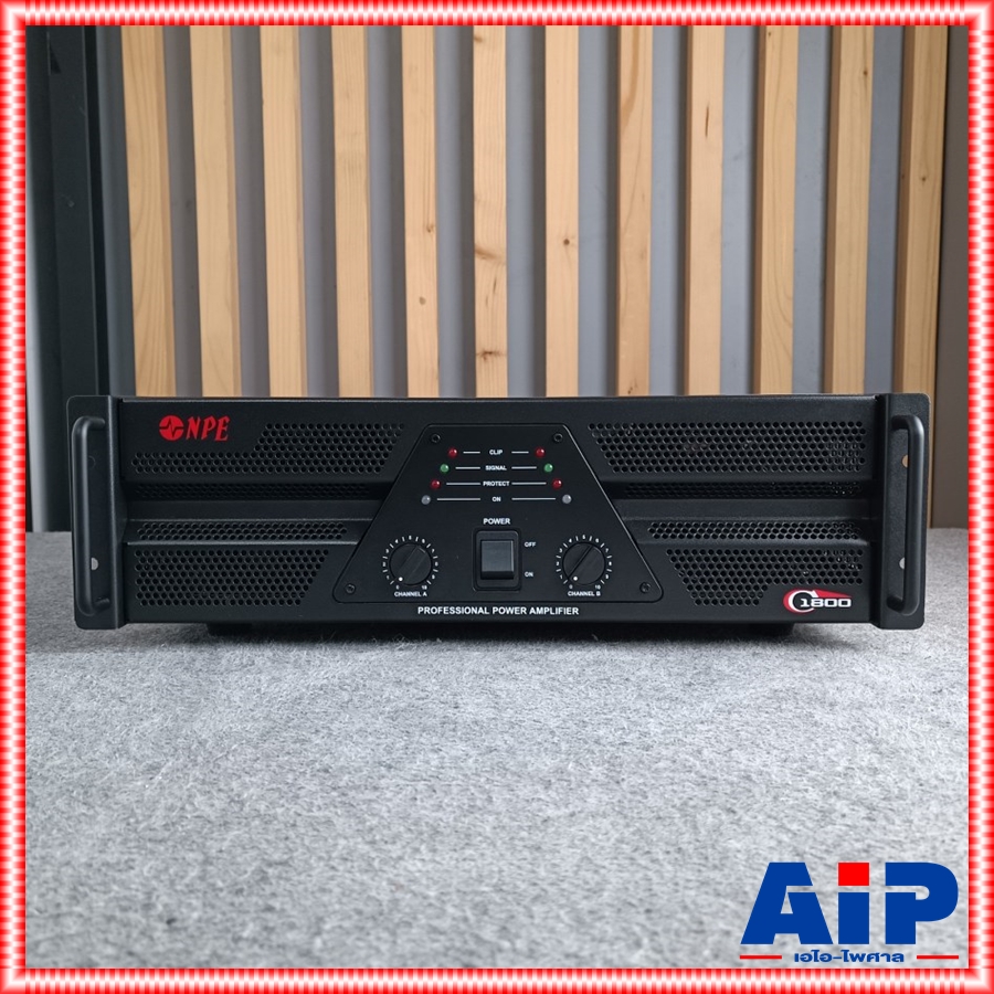 NPE C-1800 POWERAMP เครื่องขยายเพาเวอร์แอมป์ ทรานซิสเตอร์ 470Wrms ที่ 8 OHM C1800 C 1800 เอไอ-ไพศาล
