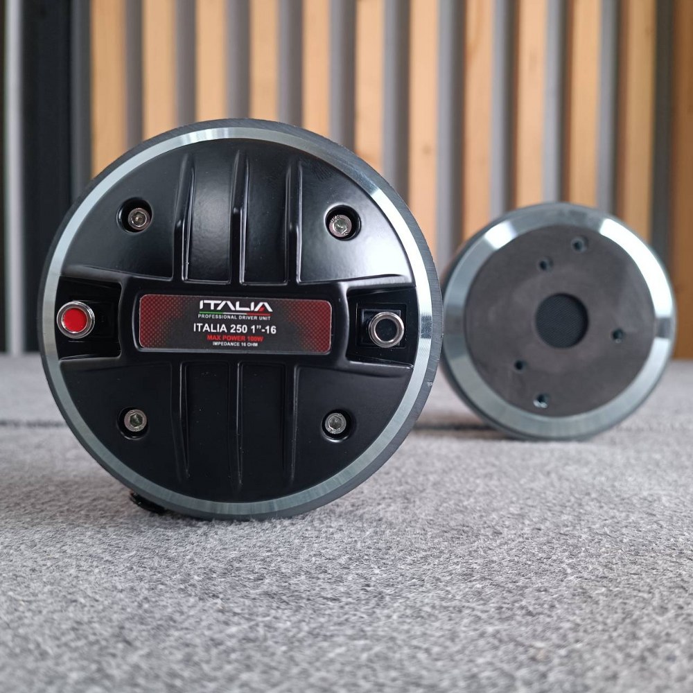 KANE ITALIA 250 1"-16 DRIVER แป้น 16โอร์ม ลำโพงเสียงแหลม ไดร์เวอร์เสียงแหลม แบบแป้นยึด ขนาด 1 นิ้ว ITALIA-250 ITALIA250 เอไอ-ไพศาล