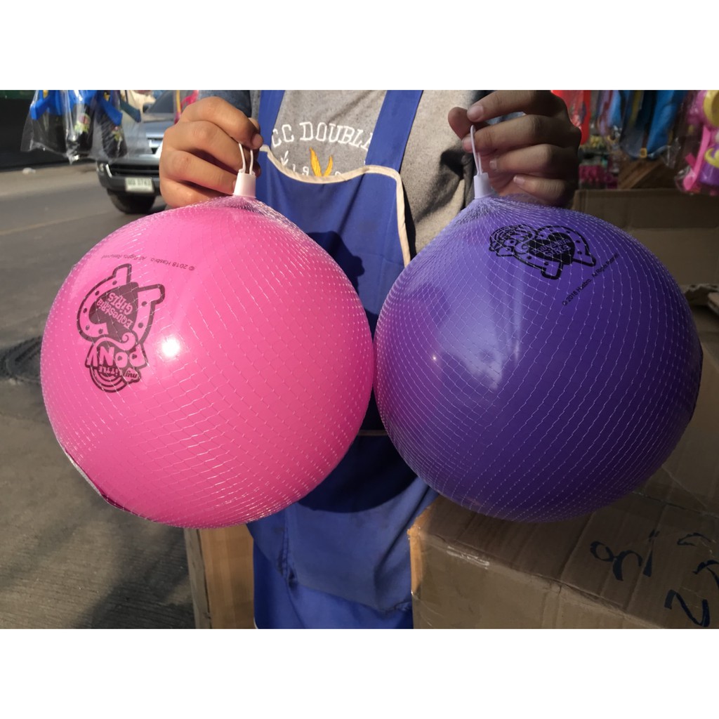 QEB008866 สินค้าเป่าลมลูกบอลโพนี่ ลิขสิทธิ์ถูกต้อง 6 นิ้ว บอลชายหาด บอลเด็ก ปลีกลูกละ sale (ไปเป่าลมเพิ่มเอานะคะ)