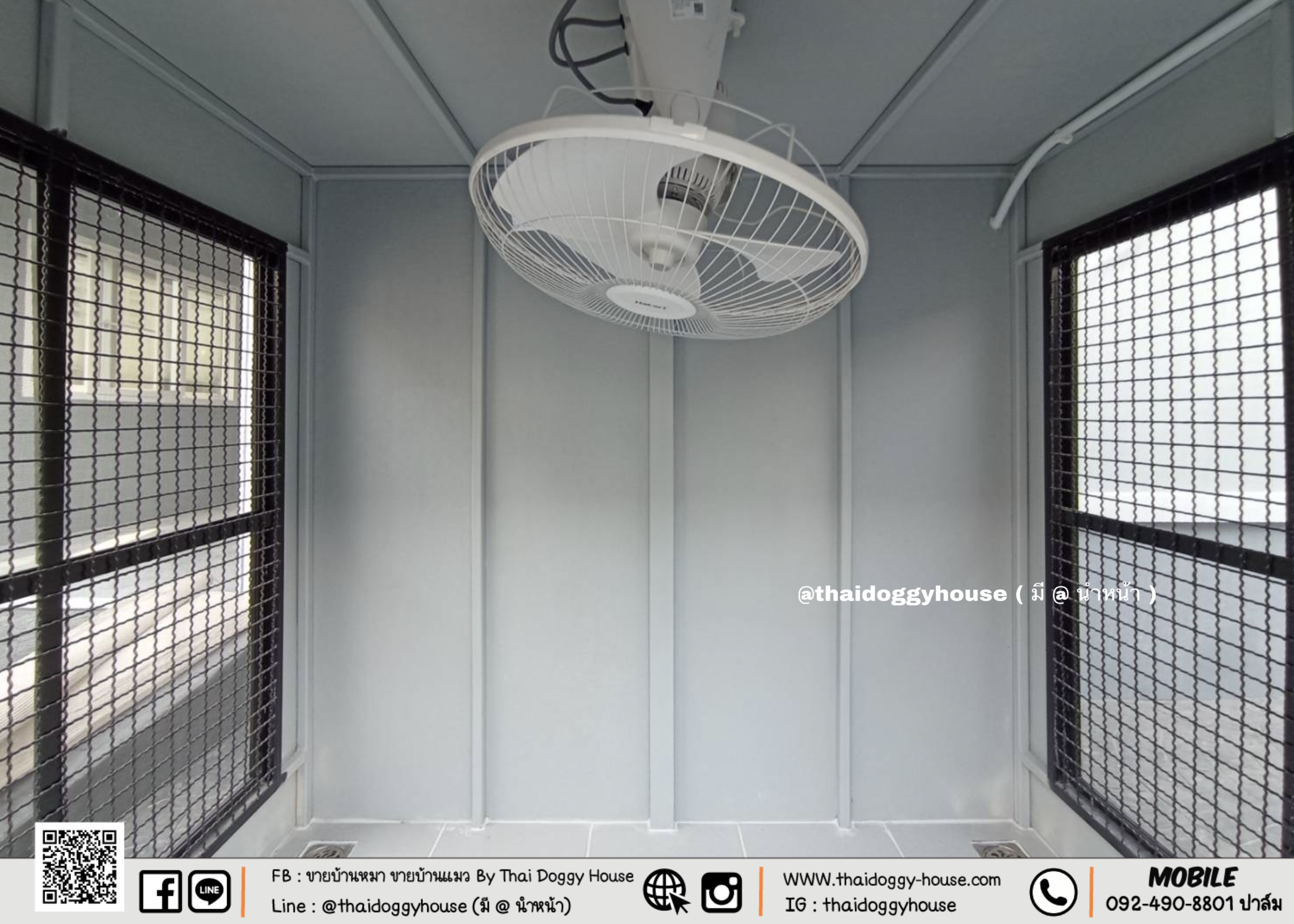 บ้านหมา บ้านแมว " 𝗕𝗢𝗫 𝗦𝗧𝗬𝗟𝗘 " 🐶 🥰 แบบขายดีที่สุดดดดด ‼️ ตะแกรงเหล็ก+ มุ้งลวด