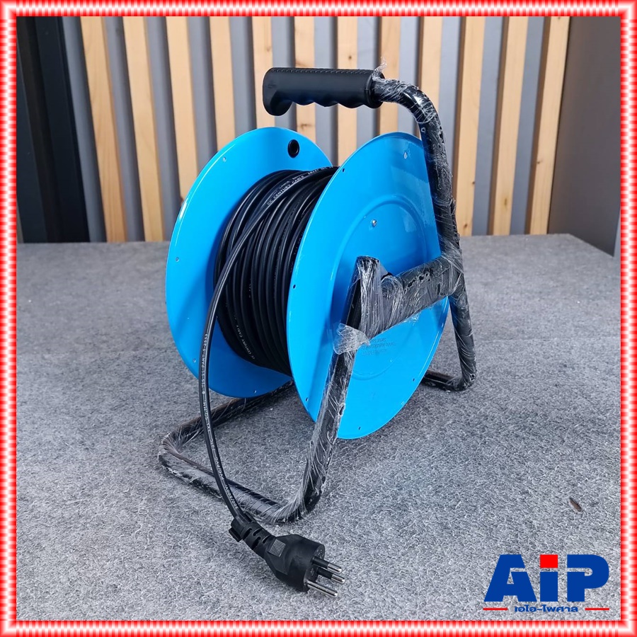 TOSHINO FM310T-20 ล้อสายไฟ VCT3X1 20M ล้อเก็บสายไฟจานเหล็ก VCT3x1.0 20 เมตร โตชิโน FM310T-20M เอไอ-ไพศาล