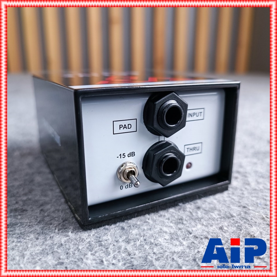 V BOX Mono Active DI MKII VBOX ตัวกรองสัญญาณเสียง กล่องสัญญาณเสียง ดีไอสำหรับเบสกีตาร์และเครื่องดนตรี เอไอ-ไพศาล