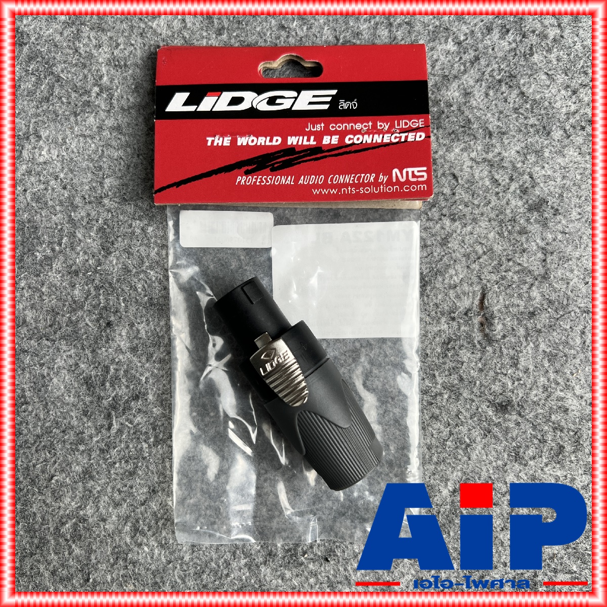 Lidge YM-122A speakon สีดำ สเปคคอน ตัวผู้ แจ็คสเปคคอน YM 122 A สเปคคอนตัวผู้ สเปคคอนตู้ลำโพง YM122 เอไอ-ไพศาล