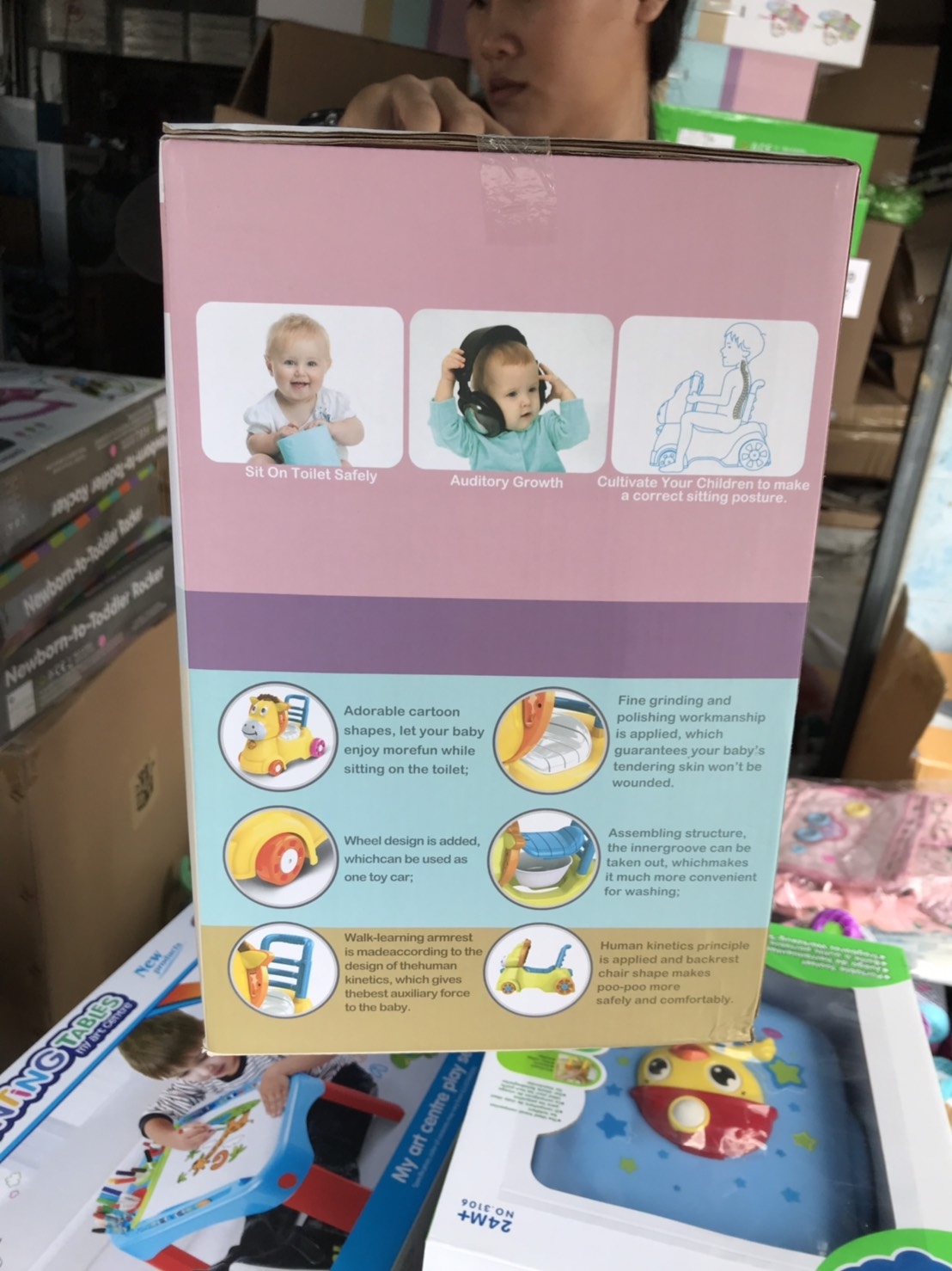 888-2LA004882 ของใช้เด็กม้ากระโถนไถขา มีเสียง