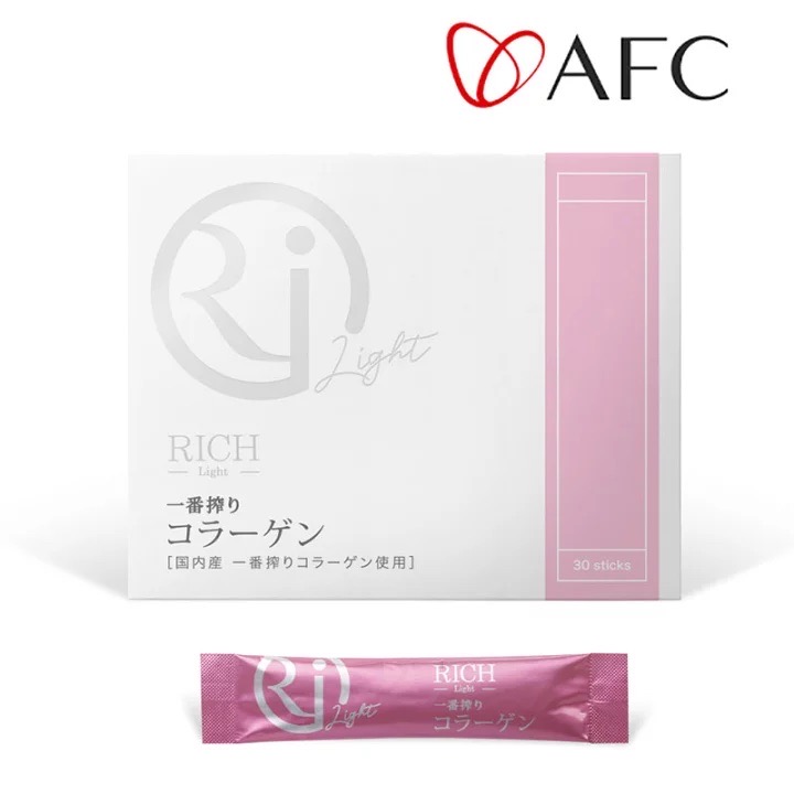 คอลลาเจน AFC RICH Light Ichiban Shibori Collagen 1 กล่องบรรจุ 30 ซอง สูตรพรีเมี่ยม คอลลาเจนที่สร้างความอ่อนเยาว์ ตัวดังจากช่อง YouTube คุณเชื่อชัย
