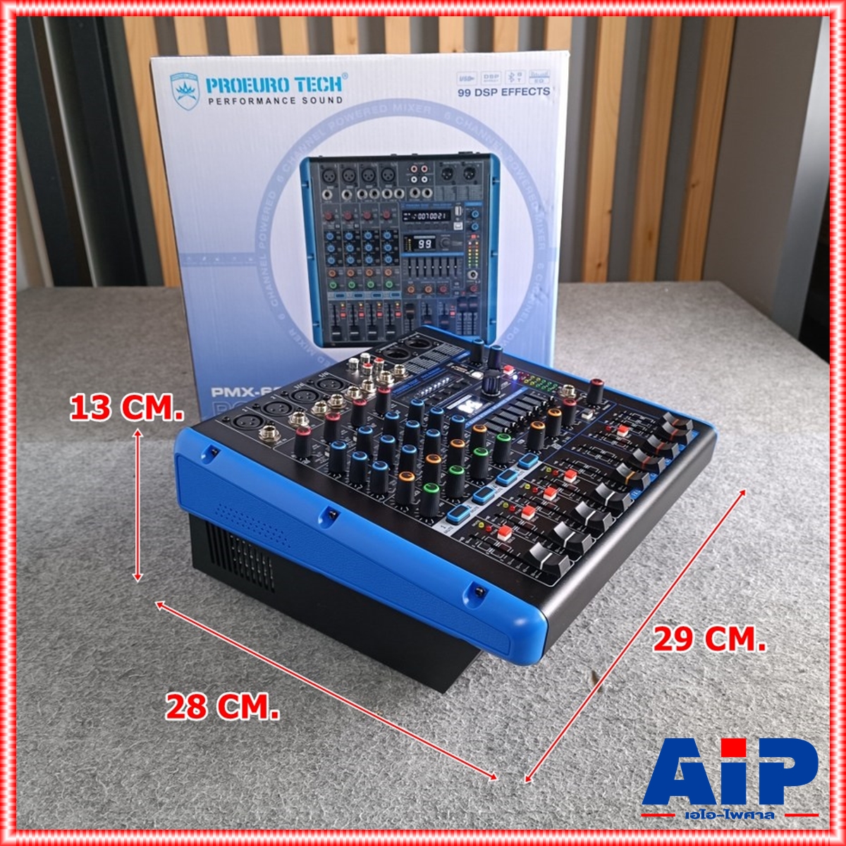 PROEUROTECH PMX-608 POWERMIXER เพาเวอร์มิกซ์ มิกซ์ มิกเซอร์ PMX 608 PMX608 เครื่องเสียง เครื่องปรับแต่งเสียง เอไอ-ไพศาล