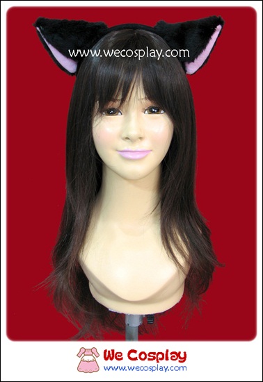 ที่คาดผมหูแมว สีดำ Black Cat's Ears Headband