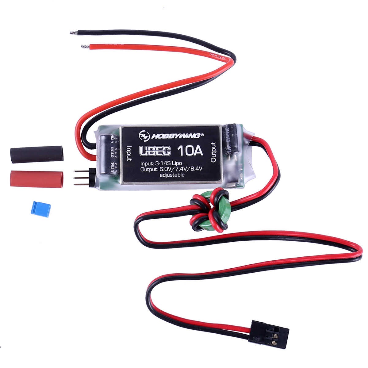 Hobbywing UBEC-10A-HV-V1 ใช้ไฟ 3-14S OutPut 6.0/7.4v/8.4