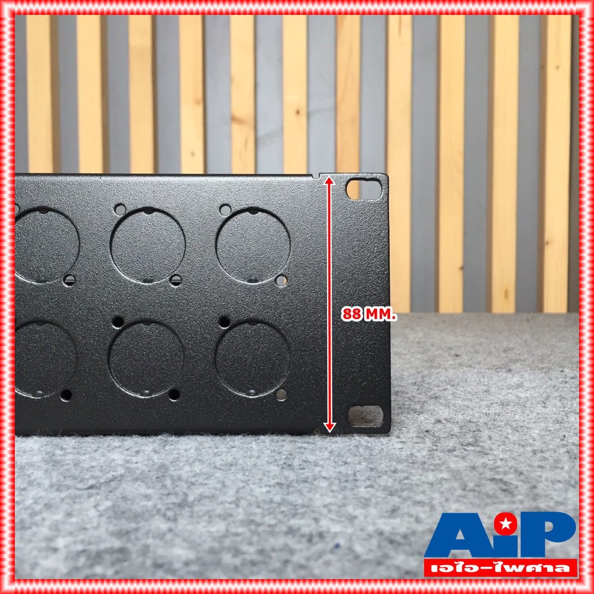 NPE XLR PANEL 2U 24ch แผ่นยึด RACK อุปกรณ์ ประกอบ แร็ค แผ่นปิดแร็ค2U แผ่นเหล็ก เอไอ-ไพศาล