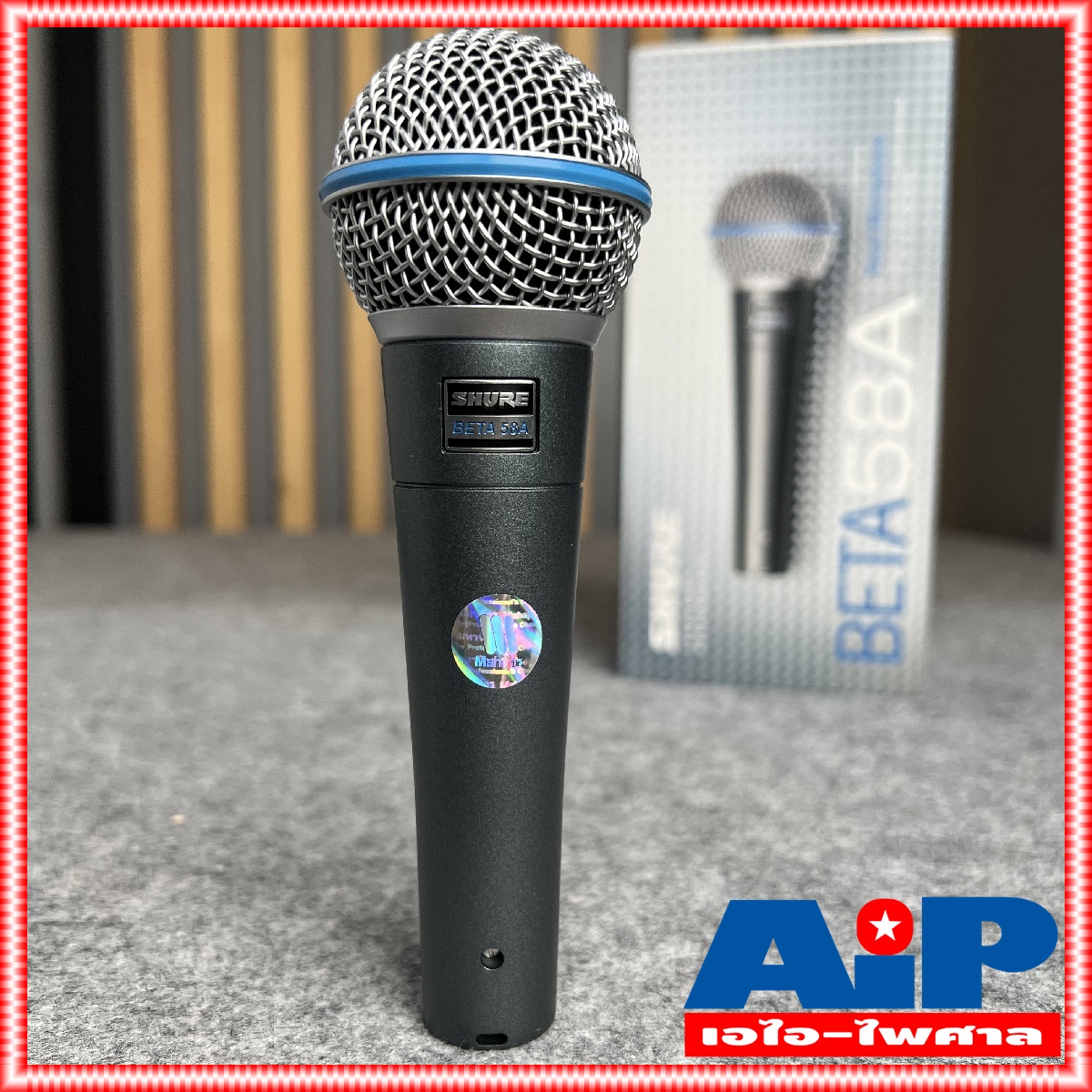 ของแท้ประกันมหาจักร SHURE BETA58A ไมค์ ไมโครโฟน ไมค์สาย Mic ไมค์สายพร้อมคอไมค์ ไมค์SHURE BETA-58 A BETA 58 A เอไอ-ไพศาล +++