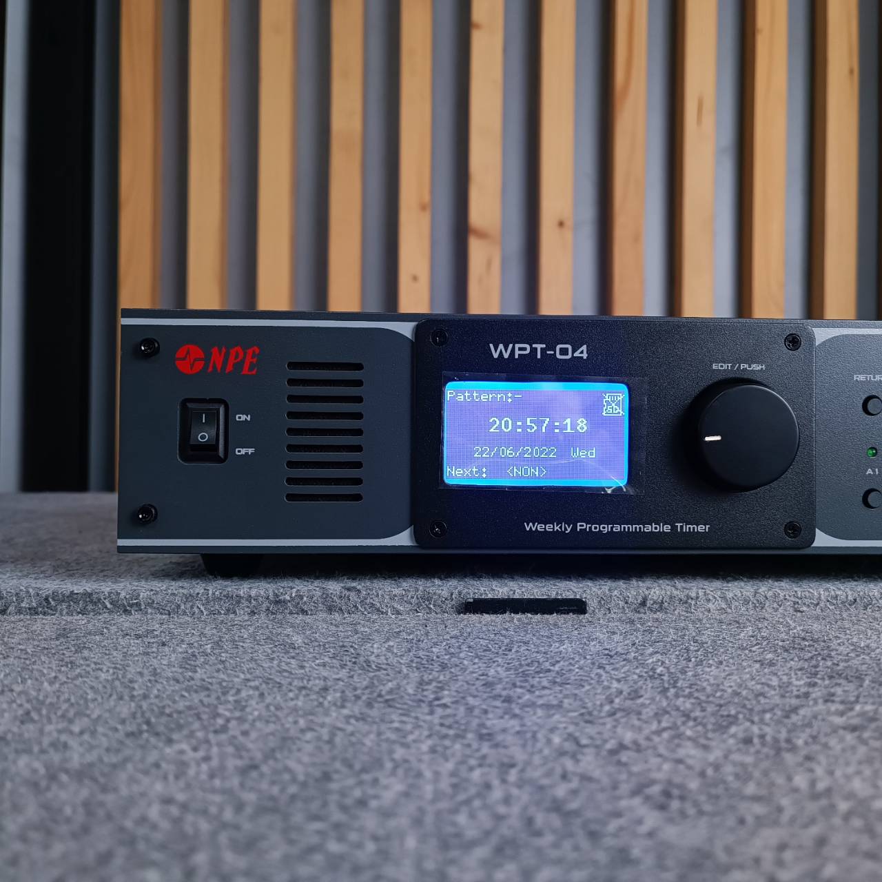 NPE WPT-04 เครื่องโปรแกรมงานประกาศ เป็นอาทิตย์ ตัวจับเวลาแบบตั้งโปรแกรมอัตโนมัติ WPT04 WPT 04 เอไอ-ไพศาล