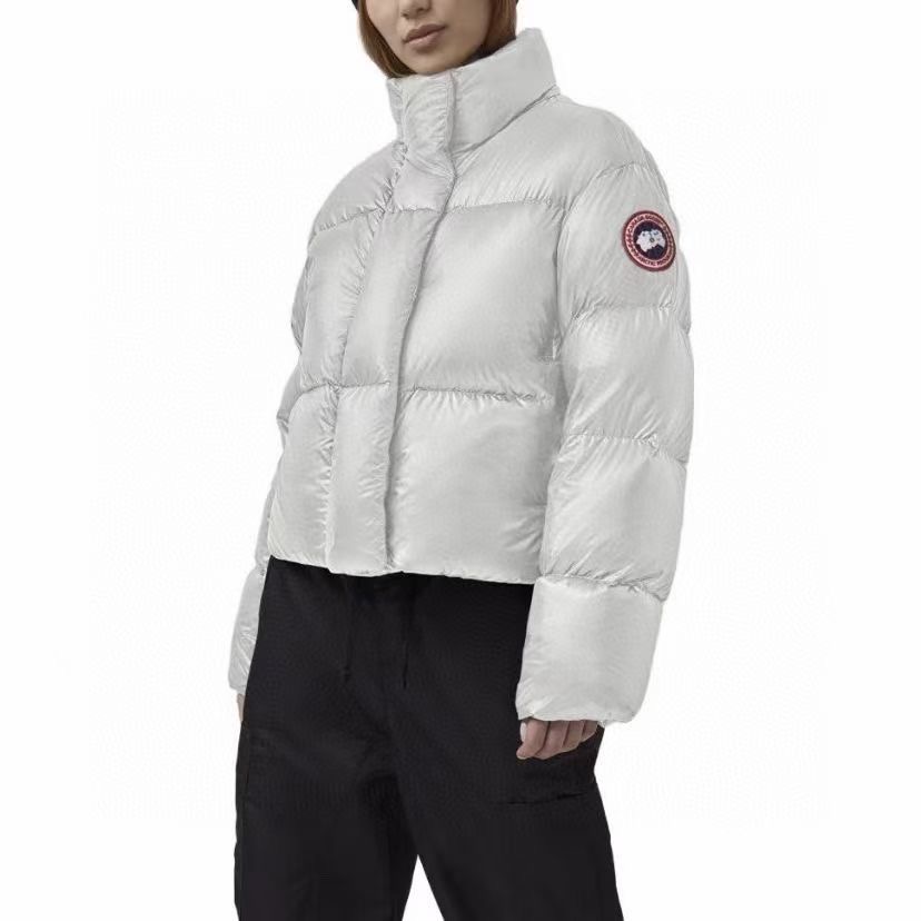 **do** เสื้อกันหนาว Canada goose Cypress Cropped Puffer มี 2 สีให้เลือก สินค้าใหม่ ของแท้