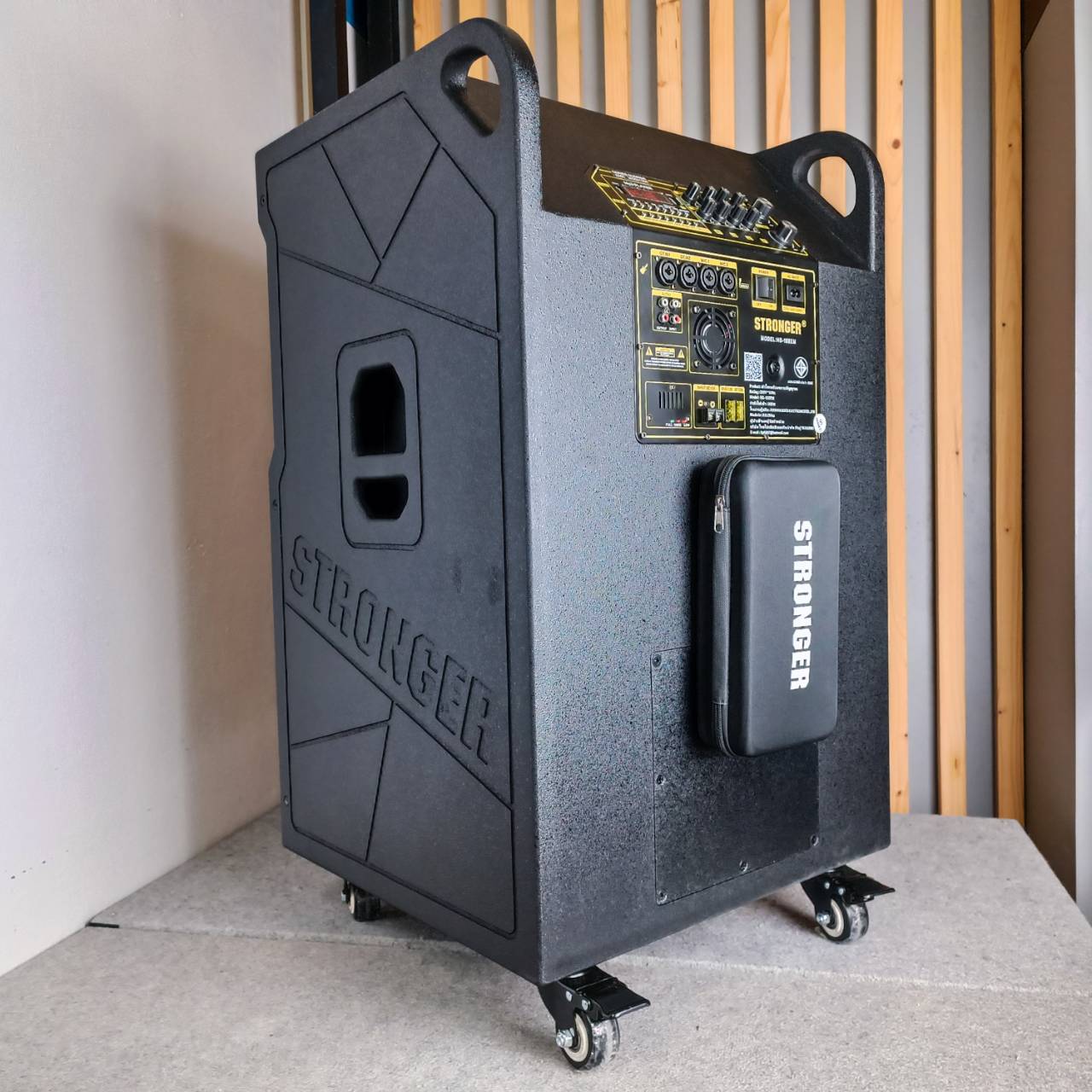 STRONGER HS-188EM ตู้ลำโพงไม้ 18นิ้ว มีแบต ไมค์ลอย ลำโพงบลูธูท ลำโพงพกพา ลำโพงล้อลาก ลำโพงกลางแจ้ง HS 188EM HS188EM เอไอ-ไพศาล