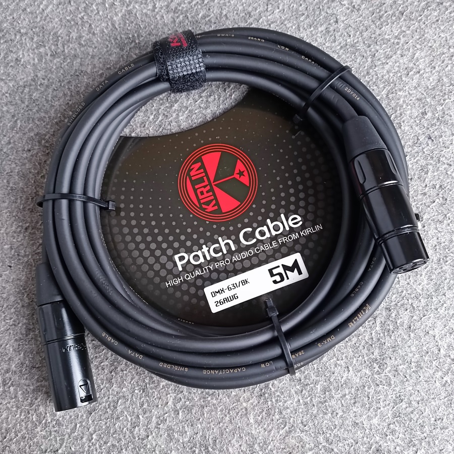 5เมตร KIRLIN DMX-631 สายDMX สายสัญญาณ สายXLRผู้-เมีย CANNON DMX631 DMX 631 เอไอ-ไพศาล