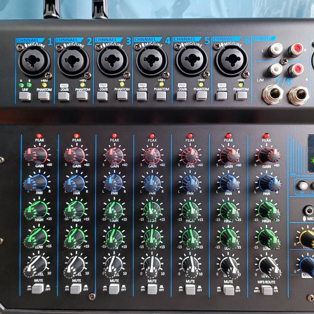 TADA MX-420 mixer พร้อมไมค์ลอย2ตัว ธาดา รุ่น MX 420 MX420 มิกเซอร์ ปรับโทนเสียง มิกเซอร์พร้อมไมค์ลอยคู่ เอไอ-ไพศาล