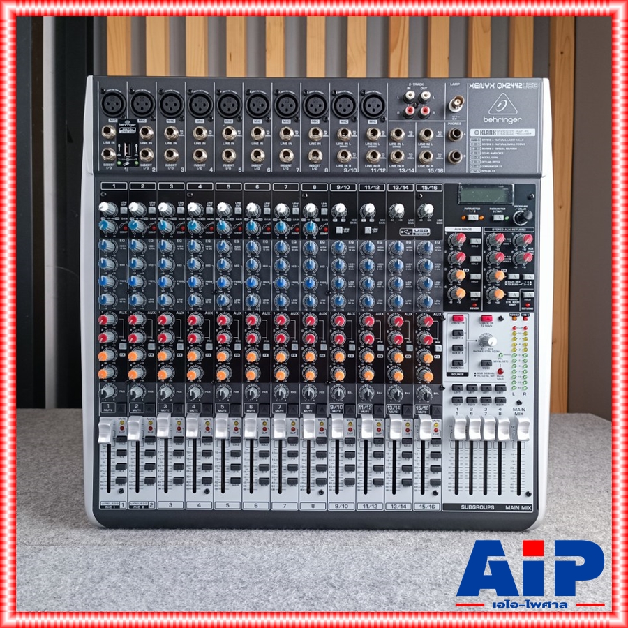 BEHRINGER QX-2442USB mixer MIX QX2442USB QX 2442 USB เครื่องเสียง เครื่องปรับแต่งเสียง QX-2442 มิกเซอร์ มิกซ์ QX 2442 USB เอไอ-ไพศาล +++