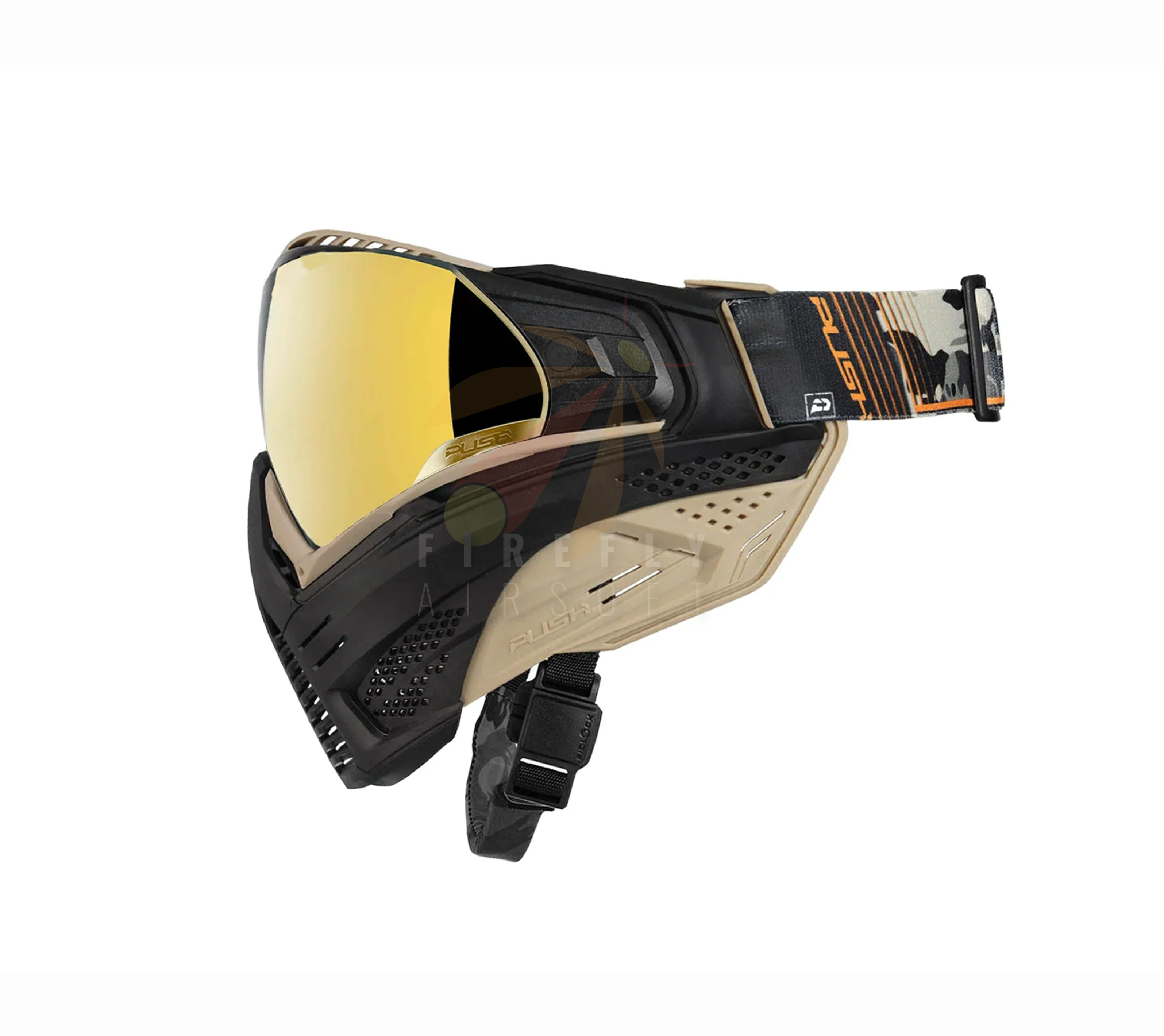 Push Paintball Unite Goggles for Airsoft - BLACK AND TAN